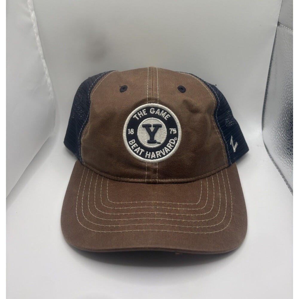 Zephyr Yale University ‘’The Game Beat Harvard 1875’’ Brown OSFA Hat RARE